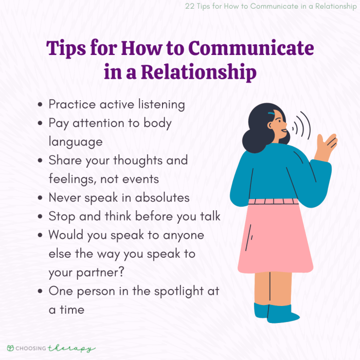 Learning to communicate in a relationship