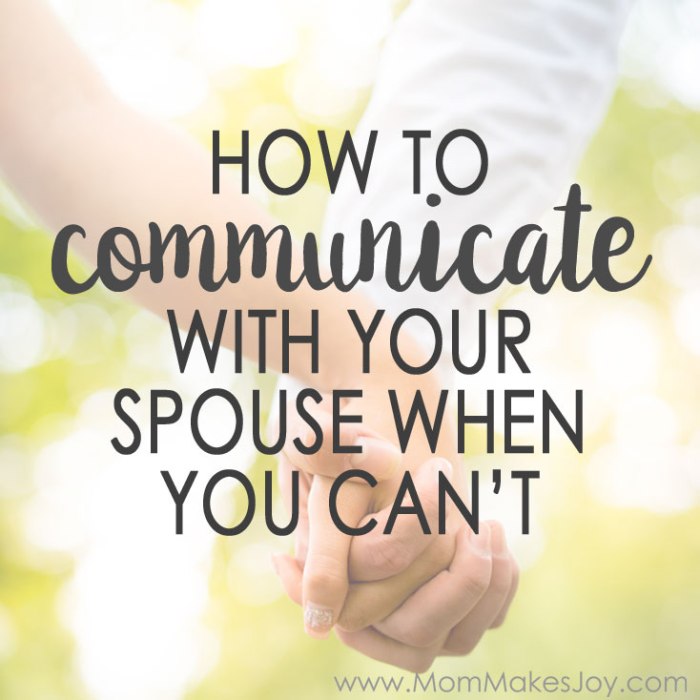 Spouse communicating effectively tips