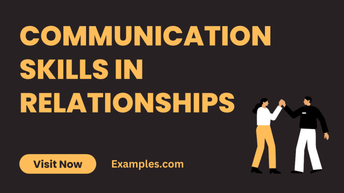 Relationship communication skills